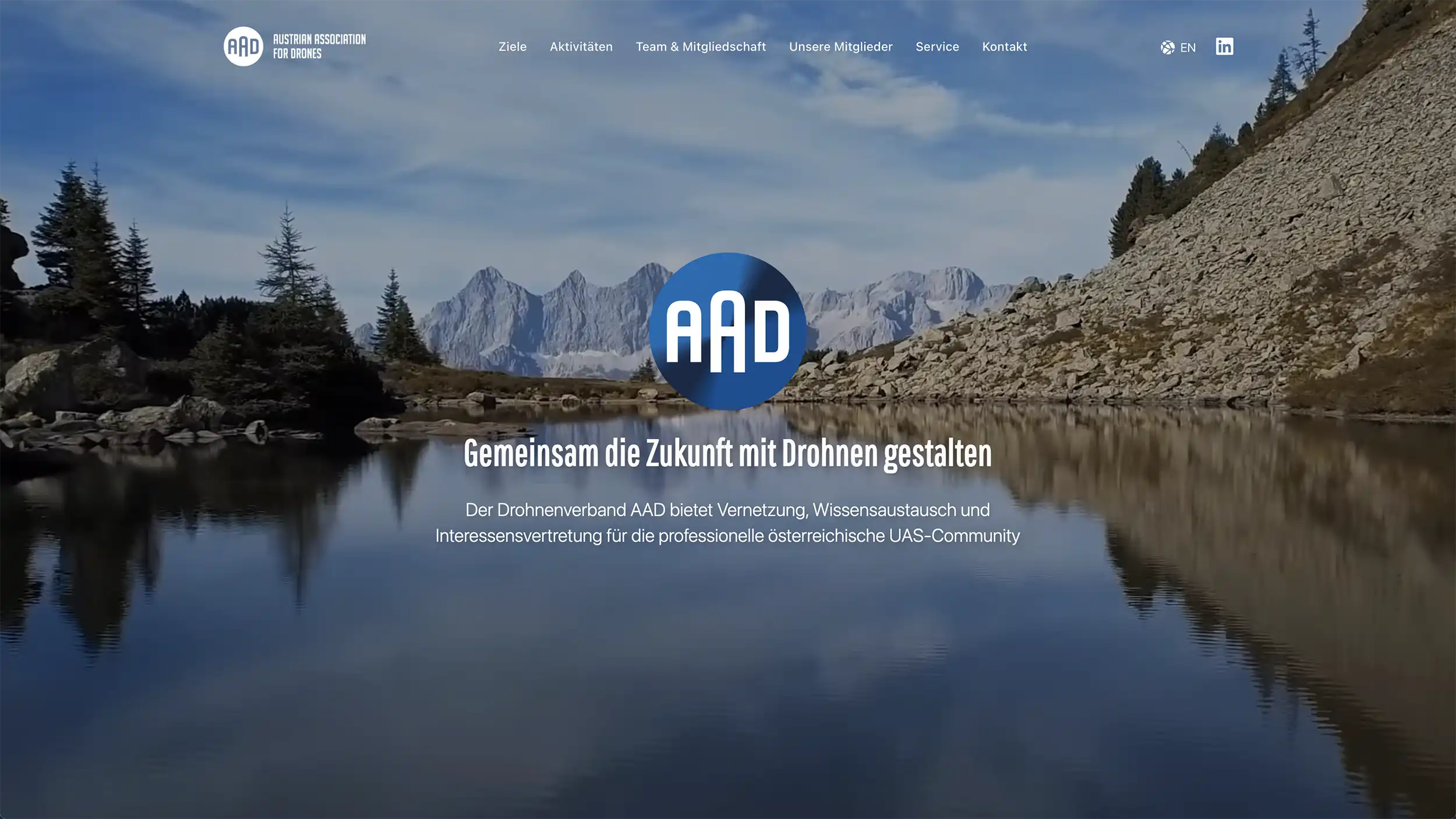 Website of the Austrian drone association AAD