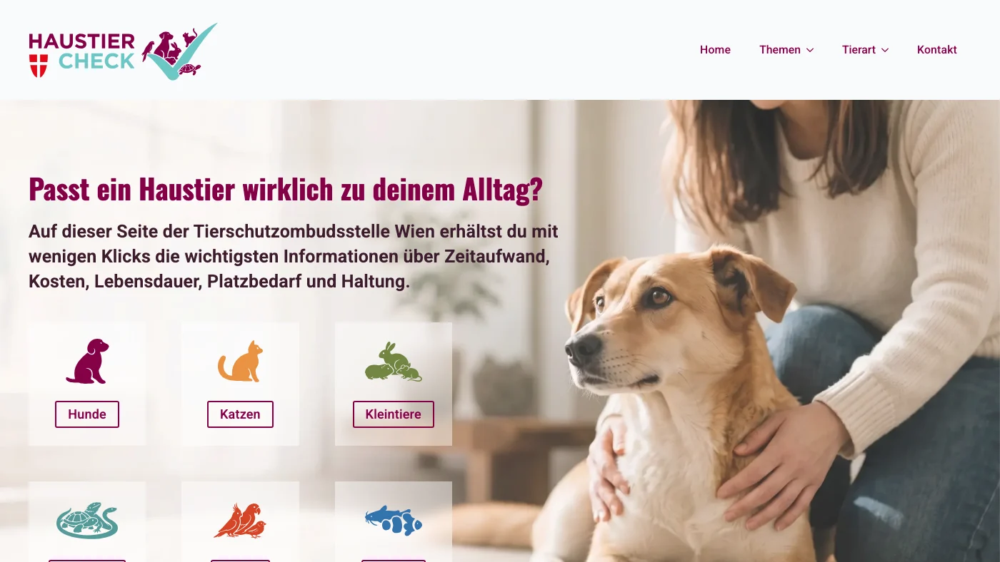 Website of Haustiercheck