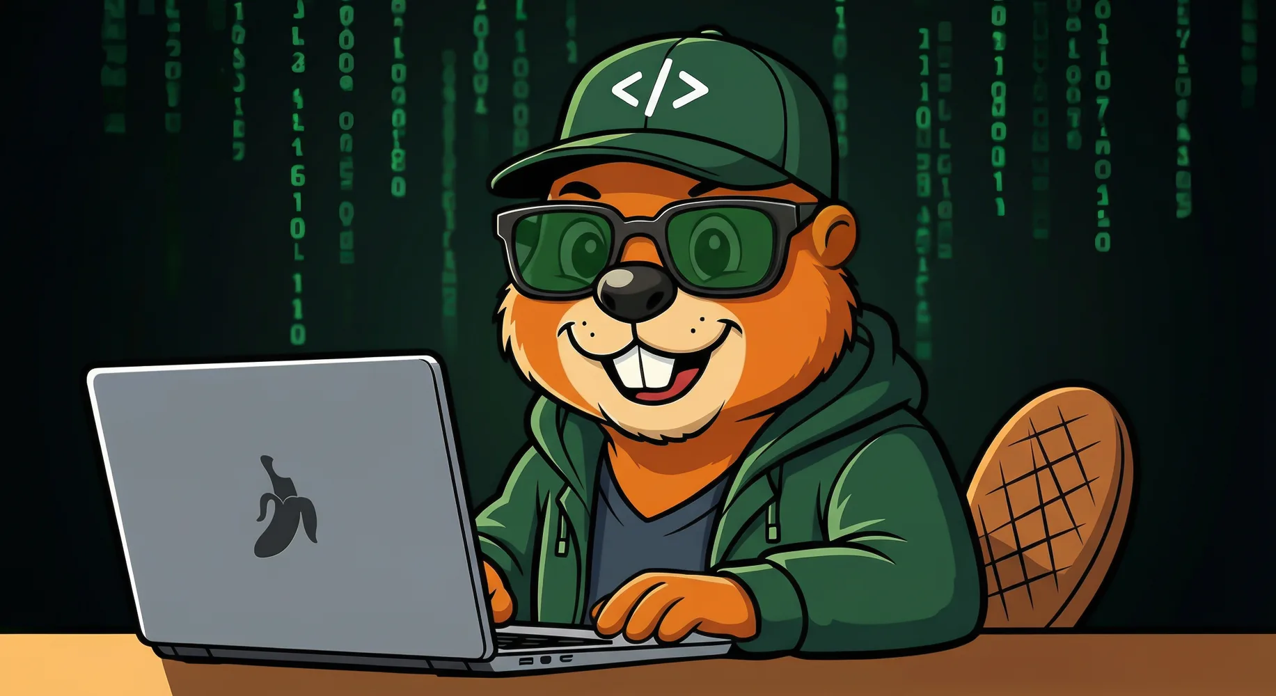 Coding beaver at work